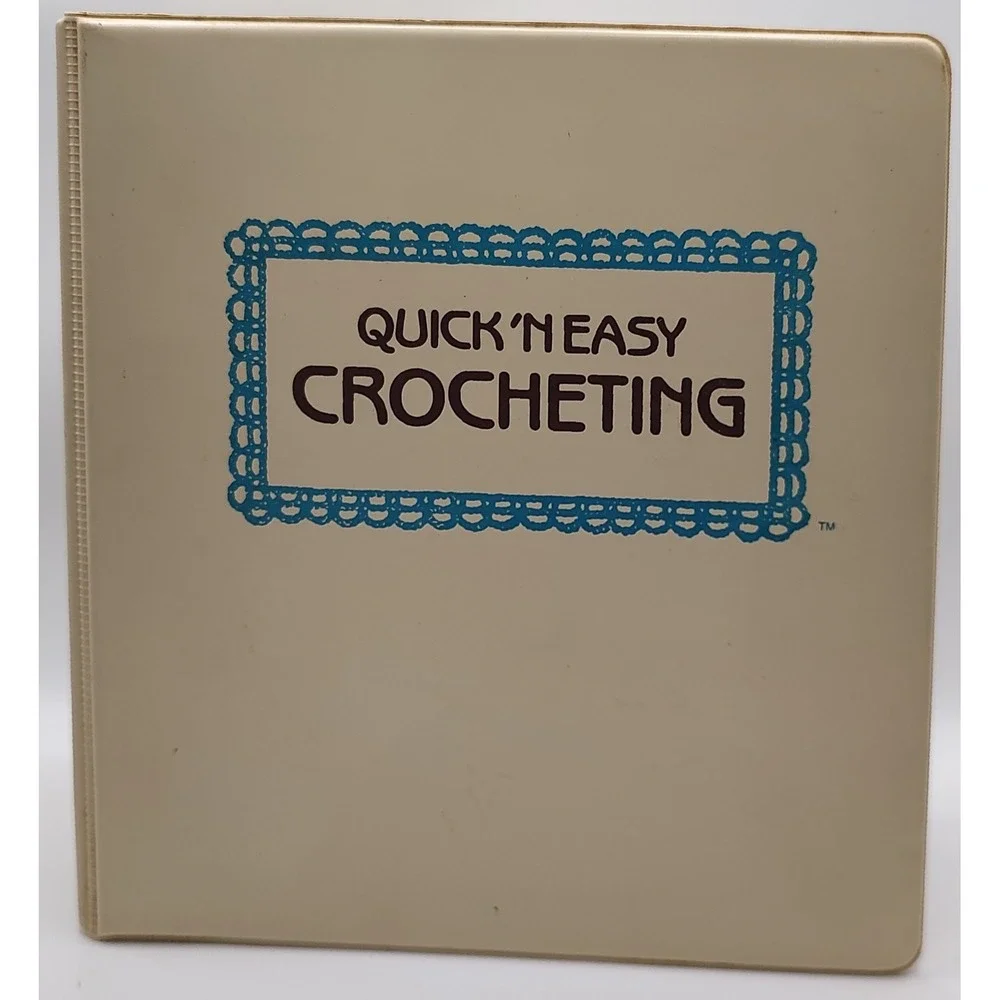 Vintage‎ Quick N Easy Crochet Binder 1985 Eighteen Categories Marshall Cavendish